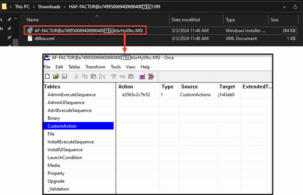 Where a user may see Mispadu disguised