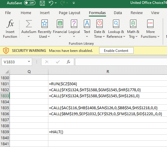 The obfuscated CALL commands - URSNIF/GOZI