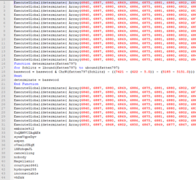 Figure 4 Obfuscated VBS