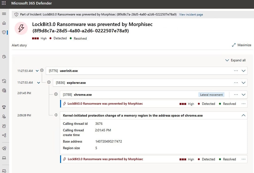 Morphisec-Defender-EDR-Integration